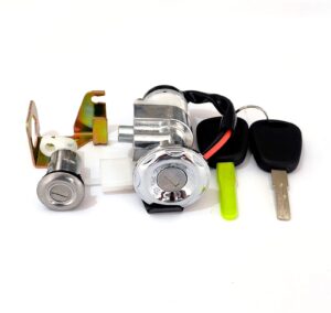 Ignition And Seat Lock Set With Computerized Key Flash